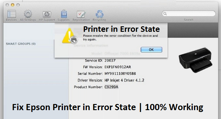 Fix Epson Printer in Error State | 100% Working