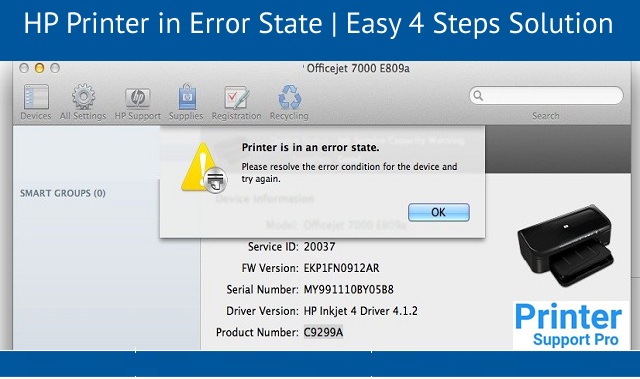 HP Printer in Error State | How to Fix it?