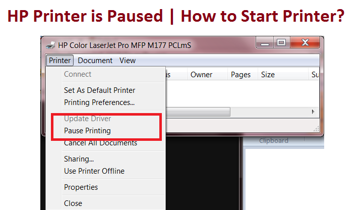 HP Printer is Paused | How to Start Printer?