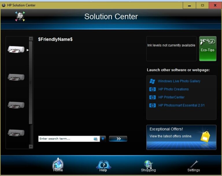 hp solution center windows 10 download