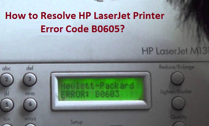 Fix Error Code B0605 with HP LaserJet P2050 Series Printer