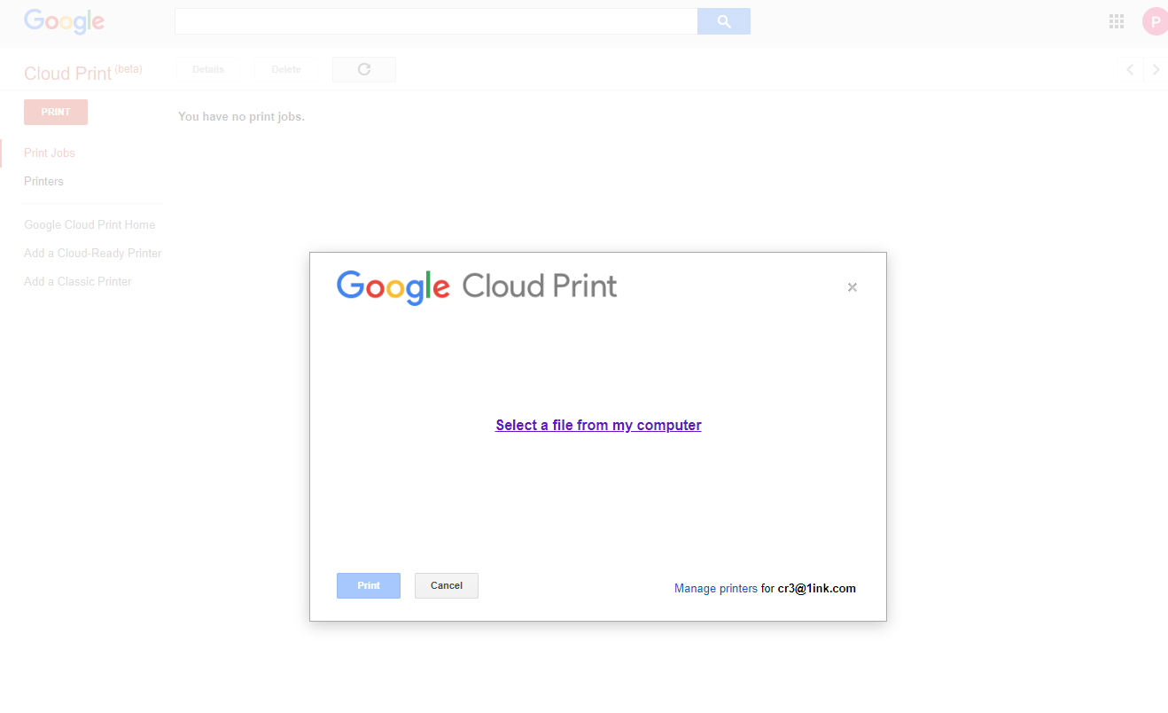 Canon printer-to-Google-Cloud-Print 