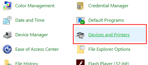 Device-and-Printers-setting