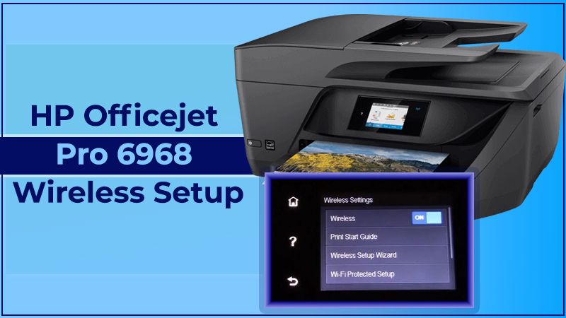 HP Officejet Pro 6968 Wireless Setup for Windows & Mac