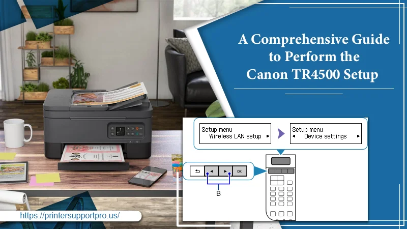 Canon TR4500 Setup banner