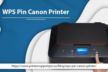 WPS pin canon printer